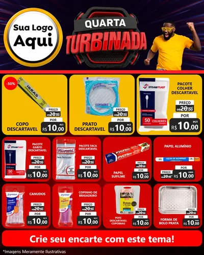 Modelo de Rede Social para Feed Instagram com o tema Quarta Turbinada para Embalagens