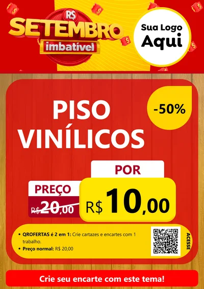 Modelo de Cartaz para Cartaz A4 Vertical com o tema Setembro Imbatível para Material para Construção