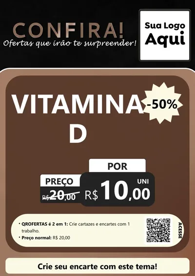 Modelo de Cartaz para Cartaz A4 Vertical com o tema Confira! Ofertas que irão te surpreender! para Farmácia