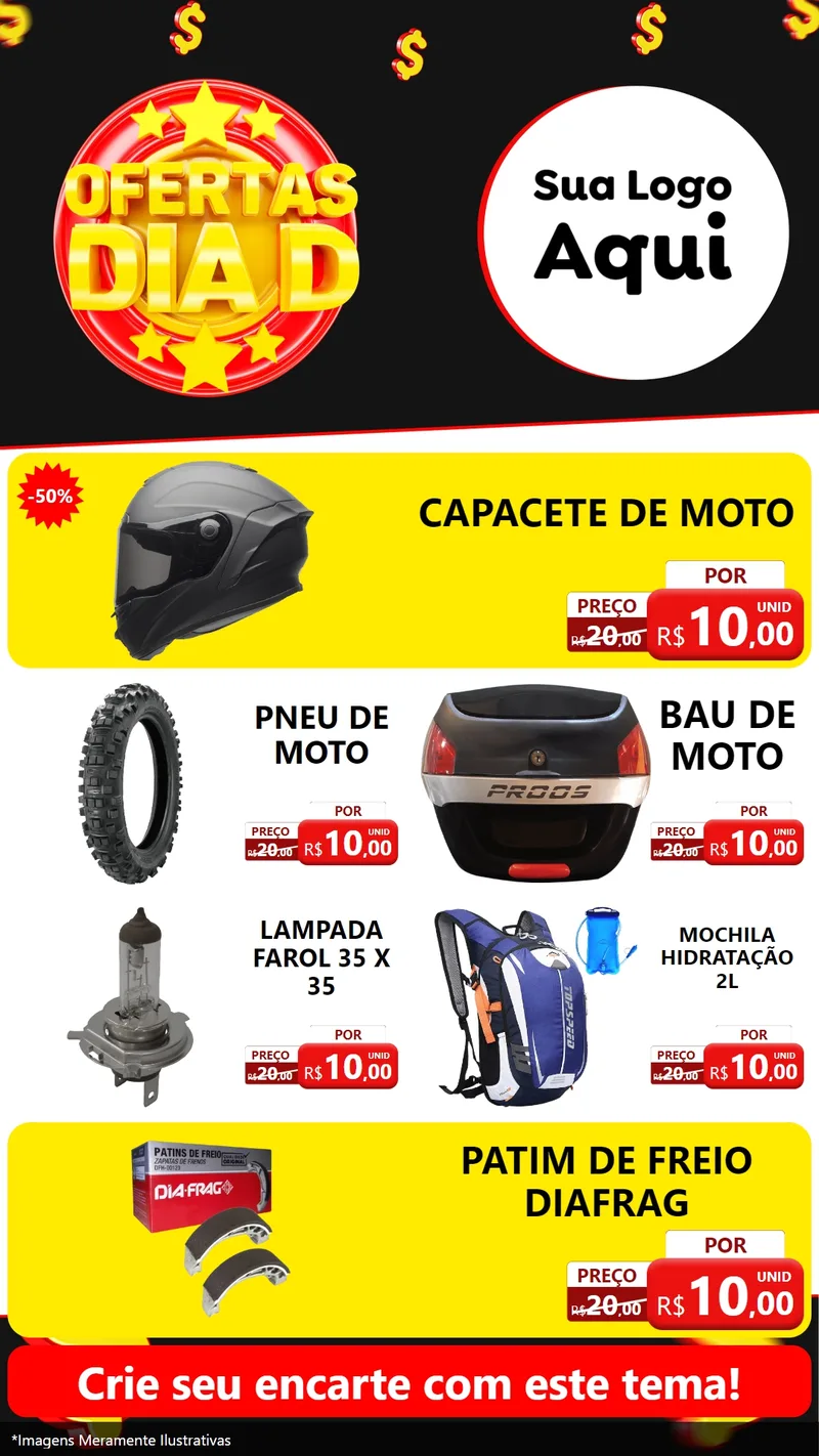 Modelo de TV para TV Vertical com o tema Dia D para Moto peças