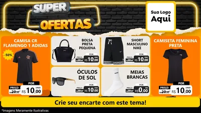 Modelo de TV para TV Horizontal com o tema Super Ofertas para Roupas e acessórios