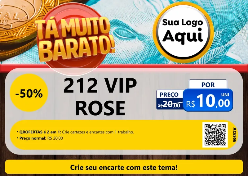 Modelo de Cartaz para Cartaz A4 Horizontal com o tema Está Muito Barato para Perfumes