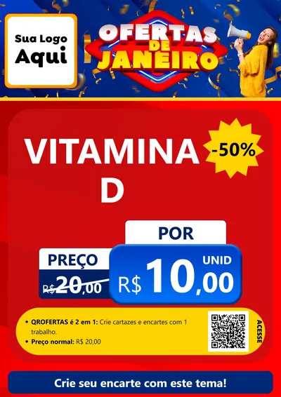 Modelo de Cartaz para Cartaz A4 Vertical