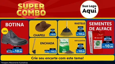 Modelo de TV para TV Horizontal com o tema Super Combo para Agropecuária