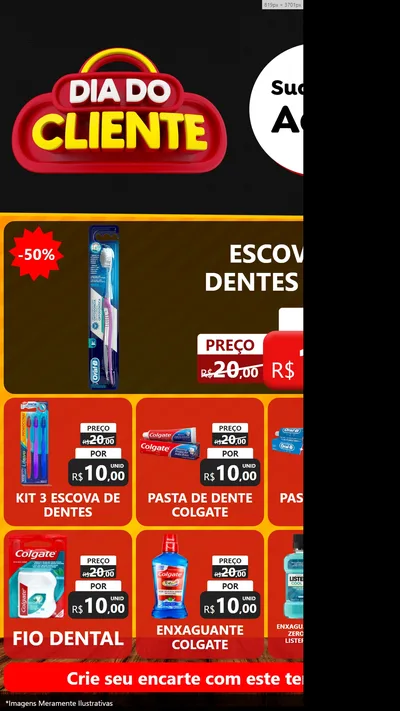 Modelo de Rede Social para Stories com o tema Dia do Cliente para Higiene Pessoal