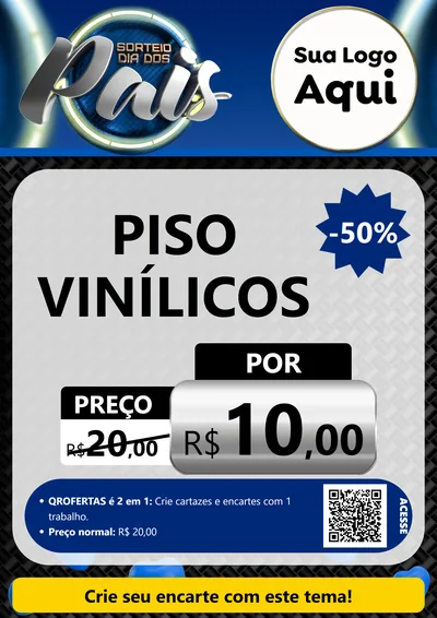 Modelo de Cartaz para Cartaz A4 Vertical com o tema Sorteio Dia Dos Pais para Material para Construção