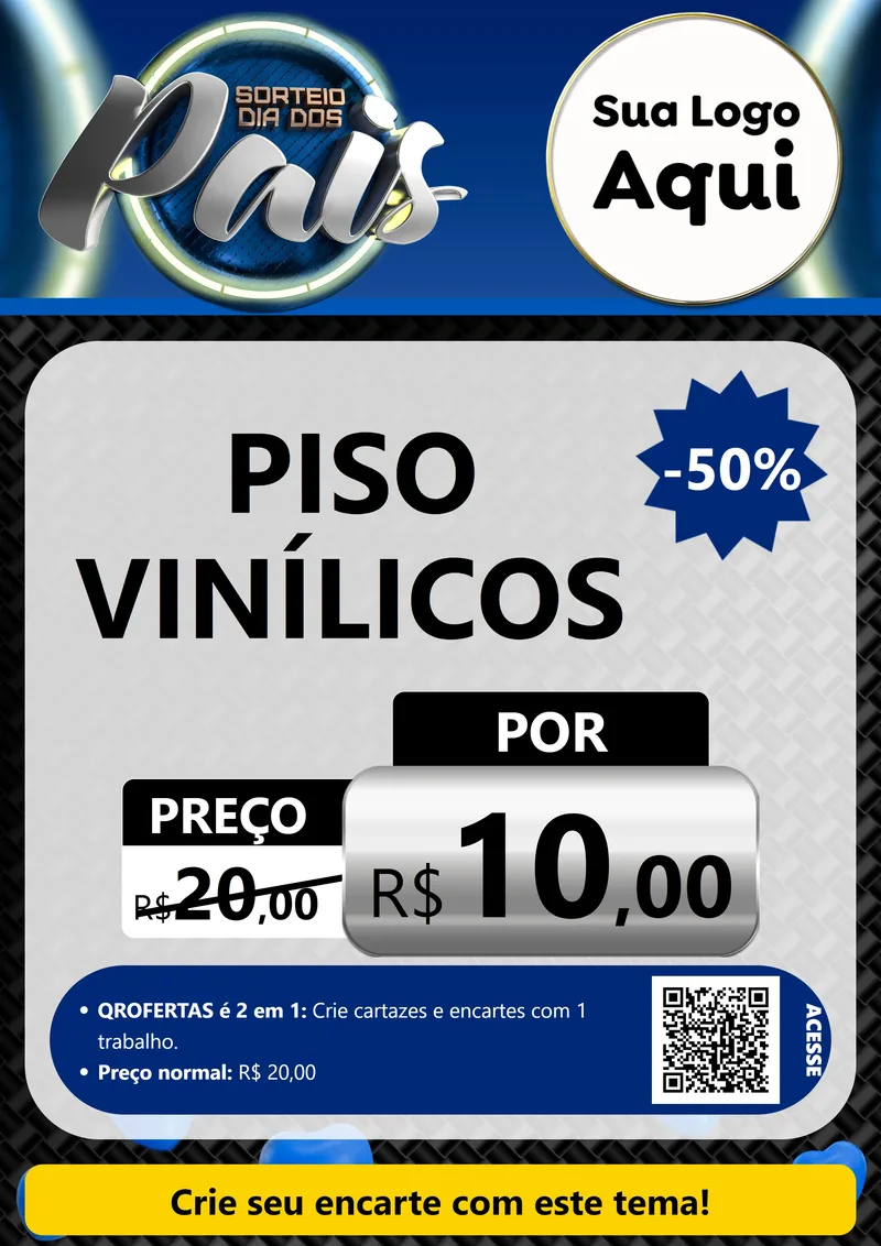 Modelo de Cartaz para Cartaz A4 Vertical com o tema Sorteio Dia Dos Pais para Material para Construção
