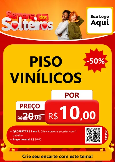 Modelo de Cartaz para Cartaz A4 Vertical com o tema Semana dos Solteiros para Material para Construção