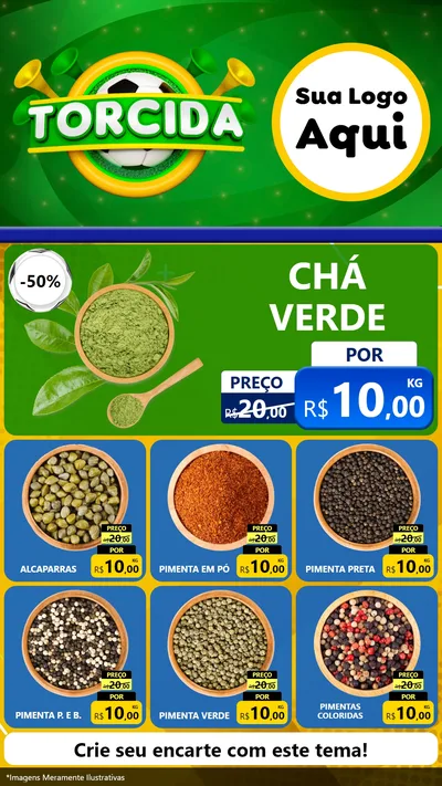 Modelo de Rede Social para Stories com o tema Torcida para Produtos Naturais