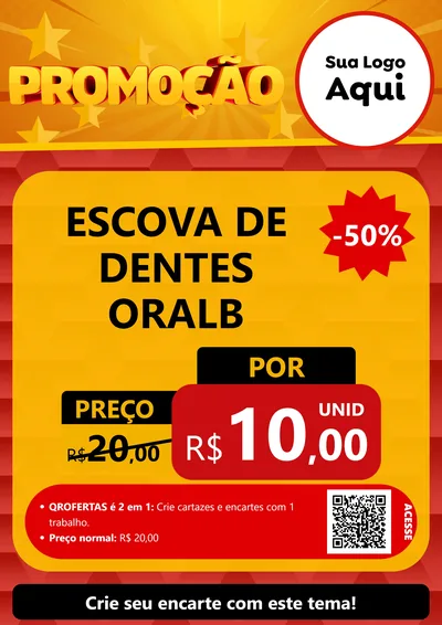 Modelo de Cartaz para Cartaz A4 Vertical com o tema Promoção para Higiene Pessoal