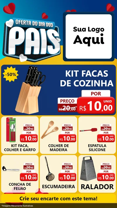 Modelo de Rede Social para Stories com o tema Oferta Do Dia Dos Pais para Utilidades Domésticas