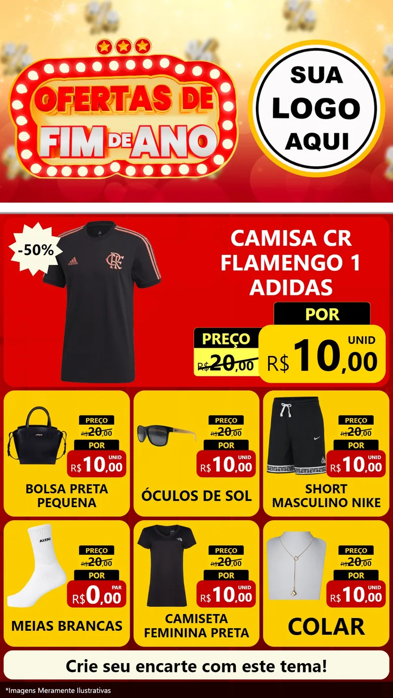 Modelo de Rede Social para Stories com o tema Ofertas de Fim de Ano para Roupas e acessórios
