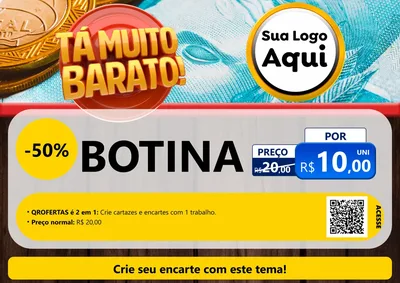 Modelo de Cartaz para Cartaz A4 Horizontal com o tema Está Muito Barato para Agropecuária