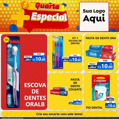 Modelo de Rede Social para Feed Facebook com o tema Quarta Mais Especial para Higiene Pessoal