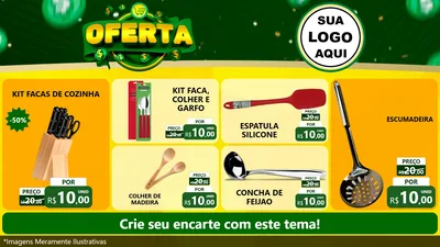 Modelo de TV para TV Horizontal com o tema Oferta para Utilidades Domésticas