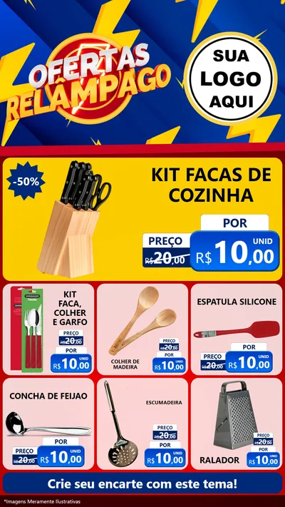 Modelo de Rede Social para Stories com o tema Ofertas Relâmpago para Utilidades Domésticas