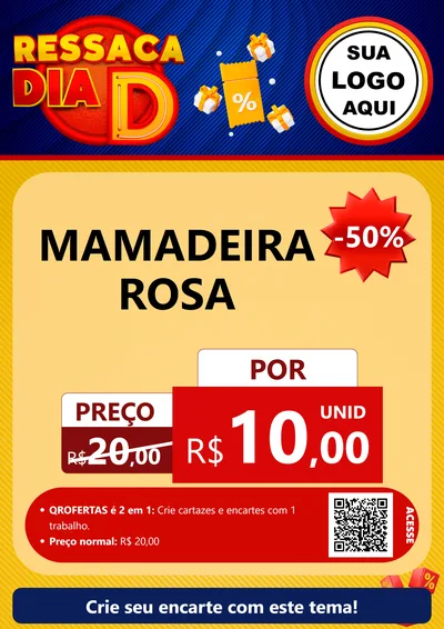 Modelo de Cartaz para Cartaz A4 Vertical com o tema Ressaca Dia D para Bebês