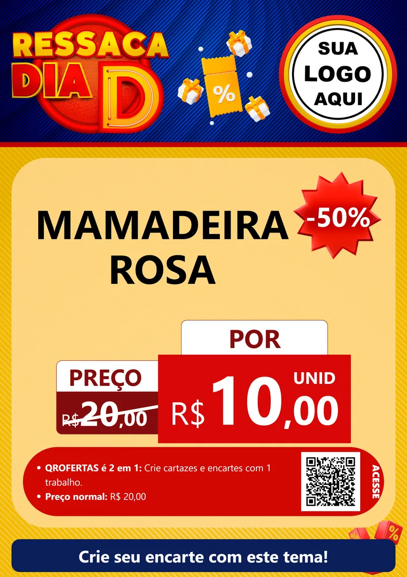 Modelo de Cartaz para Cartaz A4 Vertical com o tema Ressaca Dia D para Bebês