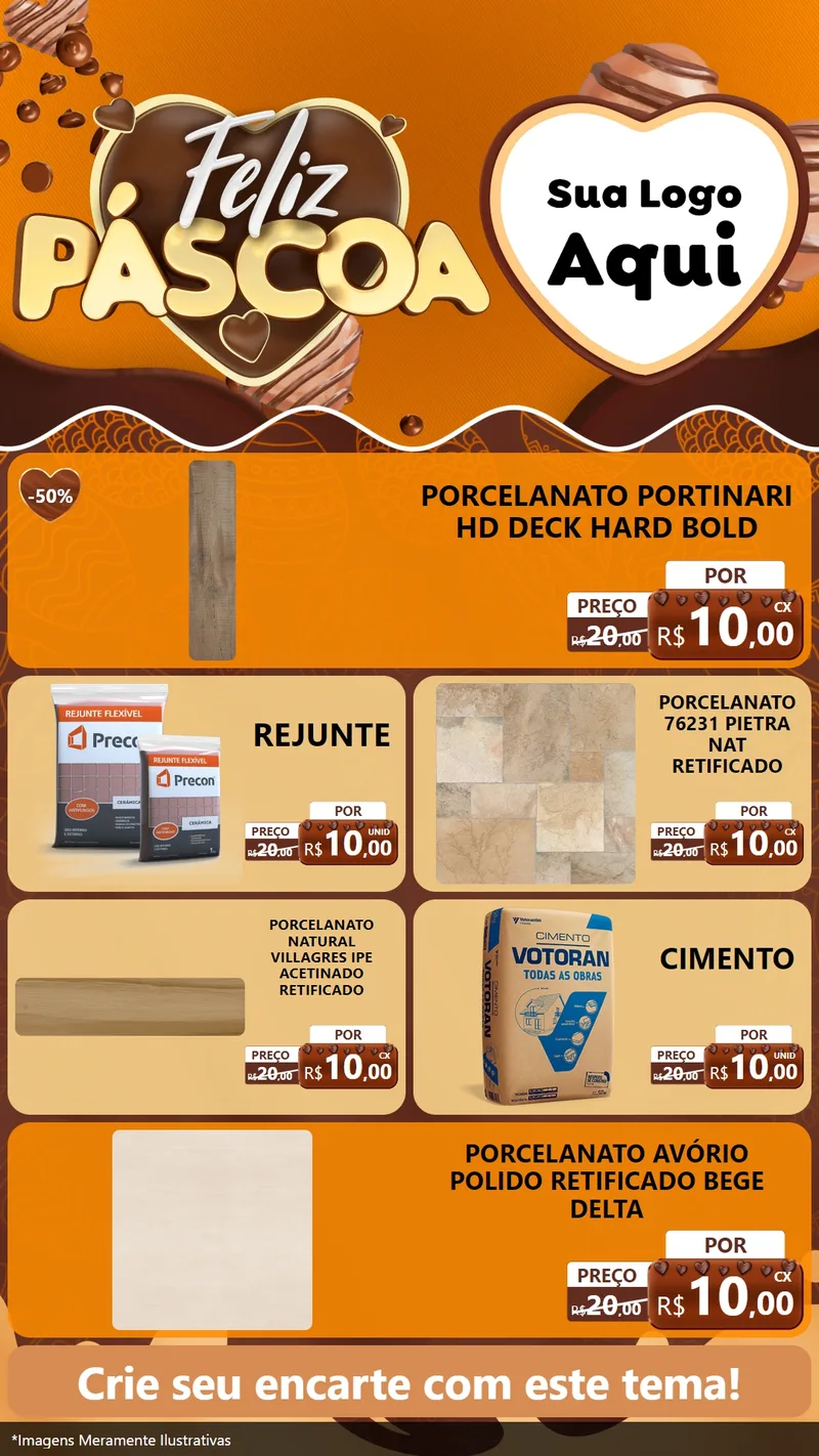 Modelo de TV para TV Vertical com o tema Feliz Páscoa para Pisos e revestimentos
