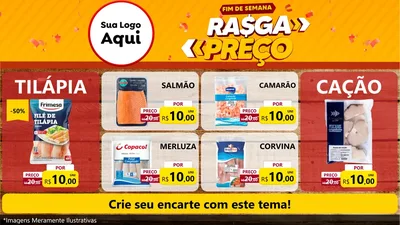 Modelo de TV para TV Horizontal com o tema Fim de Semana Rasga Preços para Peixaria