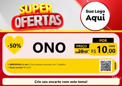 Modelo de Cartaz para Cartaz A4 Horizontal com o tema Super Ofertas para Óticas