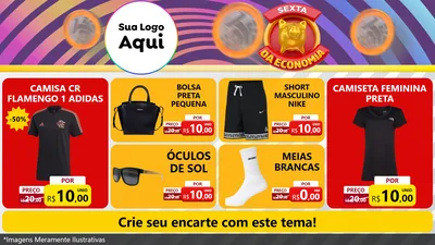 Modelo de TV para TV Horizontal com o tema Sexta da Economia para Roupas e acessórios