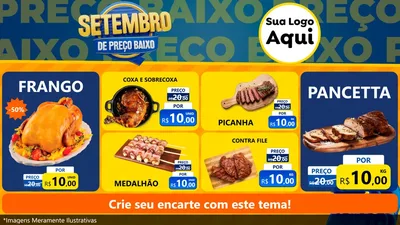 Modelo de TV para TV Horizontal com o tema Setembro De Preço Baixo para Assados