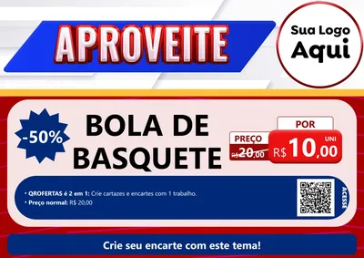 Modelo de Cartaz para Cartaz A4 Horizontal com o tema Aproveite para Artigos Esportivos
