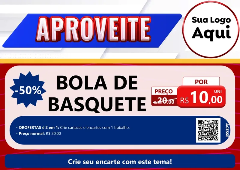 Modelo de Cartaz para Cartaz A4 Horizontal com o tema Aproveite para Artigos Esportivos