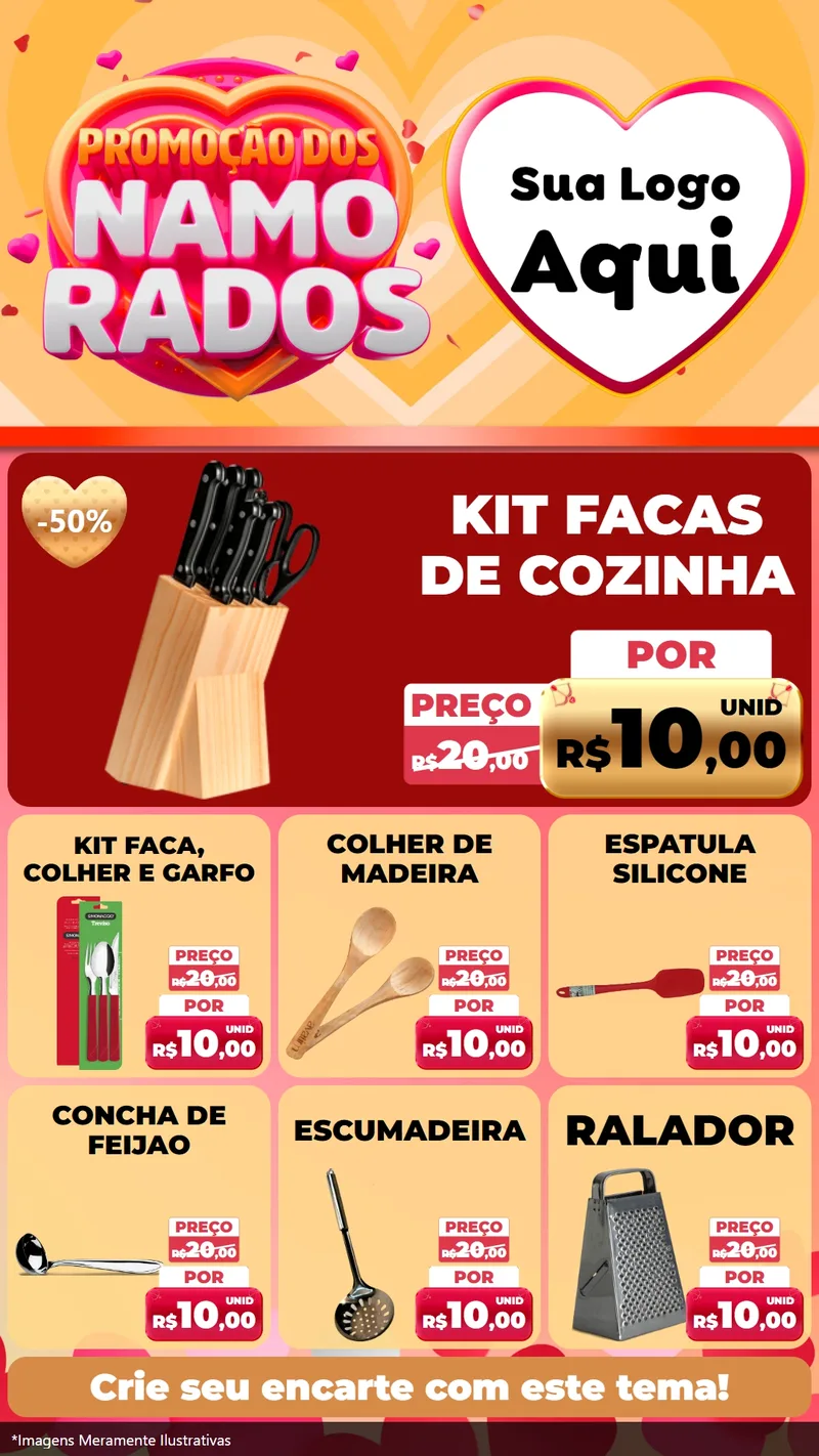 Modelo de Rede Social para Stories com o tema Promoção dos Namorados para Utilidades Domésticas