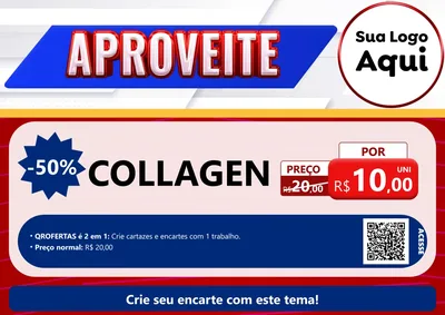 Modelo de Cartaz para Cartaz A4 Horizontal com o tema Aproveite para Suplementos alimentares