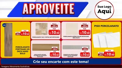 Modelo de TV para TV Horizontal com o tema Aproveite para Pisos e revestimentos