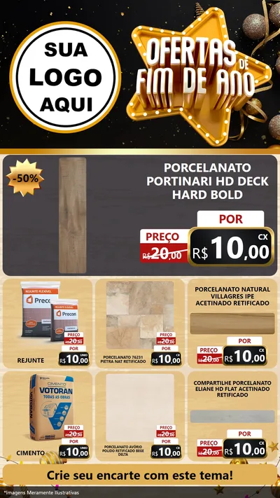 Modelo de Rede Social para Stories com o tema Ofertas de Fim de Ano para Pisos e revestimentos