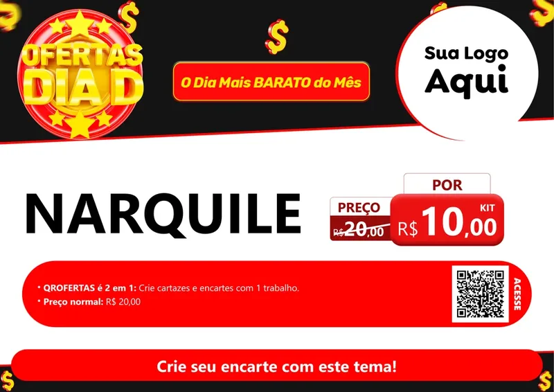 Modelo de Cartaz para Cartaz A4 Horizontal com o tema Dia D para Tabacaria