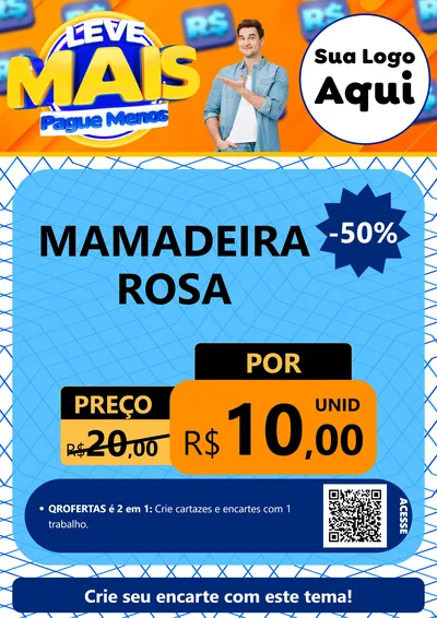 Modelo de Cartaz para Cartaz A4 Vertical com o tema Leve Mais, Pague Menos para Bebês