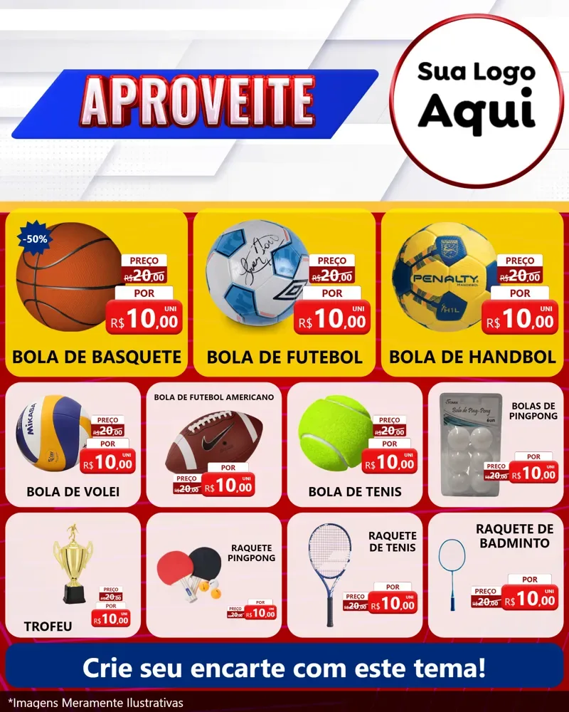 Modelo de Rede Social para Feed Instagram com o tema Aproveite para Artigos Esportivos