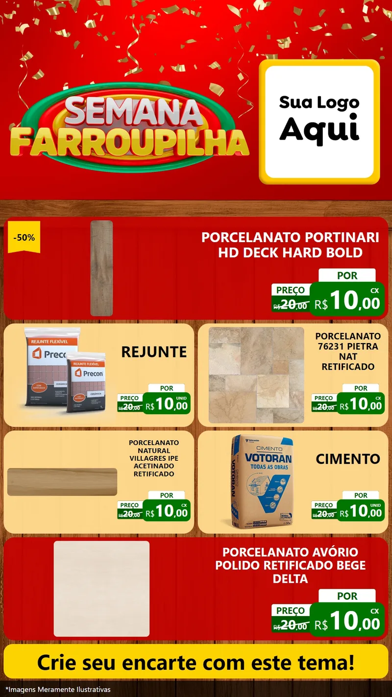 Modelo de TV para TV Vertical com o tema Semana Farroupilha para Pisos e revestimentos