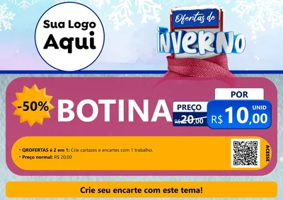 Modelo de Cartaz para Cartaz A4 Horizontal com o tema Ofertas de Inverno para Agropecuária