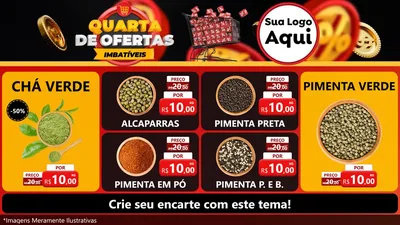 Modelo de TV para TV Horizontal com o tema Quarta de Ofertas Imbatíveis para Produtos Naturais