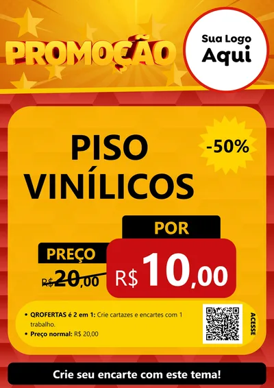 Modelo de Cartaz para Cartaz A4 Vertical com o tema Promoção para Material para Construção