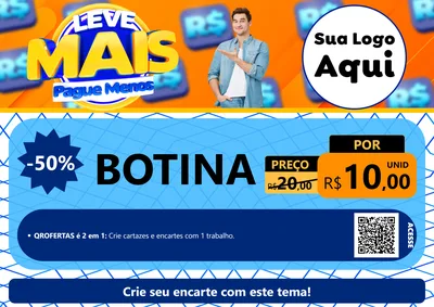 Modelo de Cartaz para Cartaz A4 Horizontal com o tema Leve Mais, Pague Menos para Agropecuária