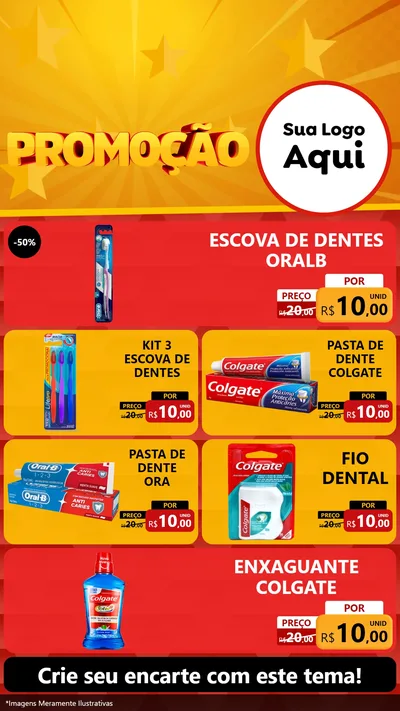 Modelo de TV para TV Vertical com o tema Promoção para Higiene Pessoal