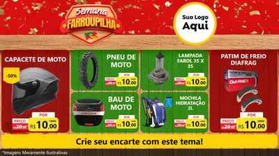 Modelo de TV para TV Horizontal com o tema Semana Farroupilha para Moto peças