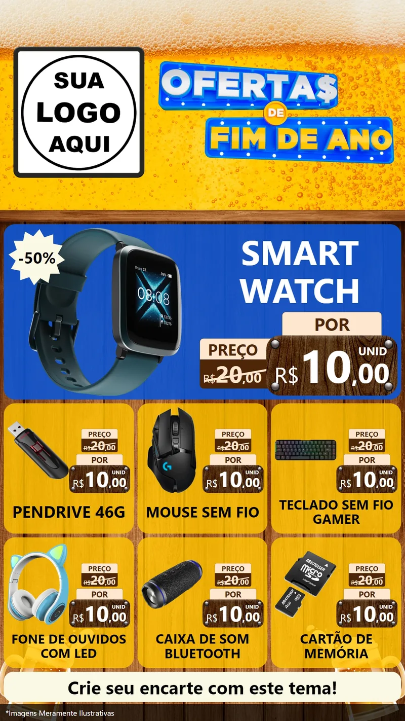 Modelo de Rede Social para Stories com o tema Ofertas de Fim de Ano para Informática