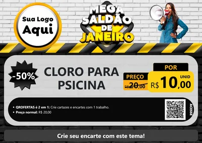Modelo de Cartaz para Cartaz A4 Horizontal