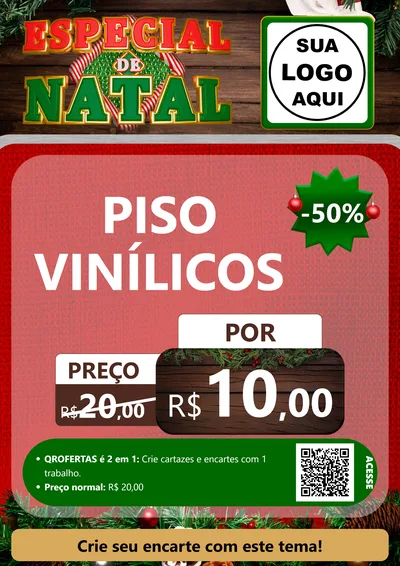 Modelo de Cartaz para Cartaz A4 Vertical com o tema Especial de Natal para Material para Construção
