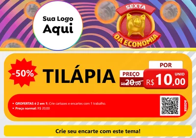 Modelo de Cartaz para Cartaz A4 Horizontal
