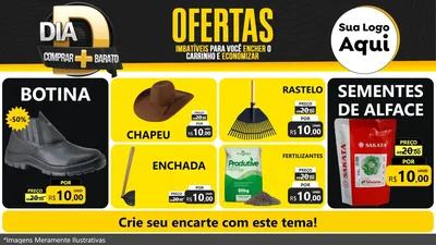 Modelo de TV para TV Horizontal com o tema Dia D Mais Economia para Agropecuária