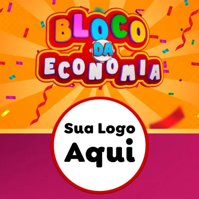 Modelo de Rede Social para Feed Facebook com o tema Bloco da Economia para Supermercado