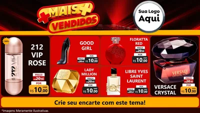 Modelo de TV para TV Horizontal com o tema Mais Vendidos para Perfumes